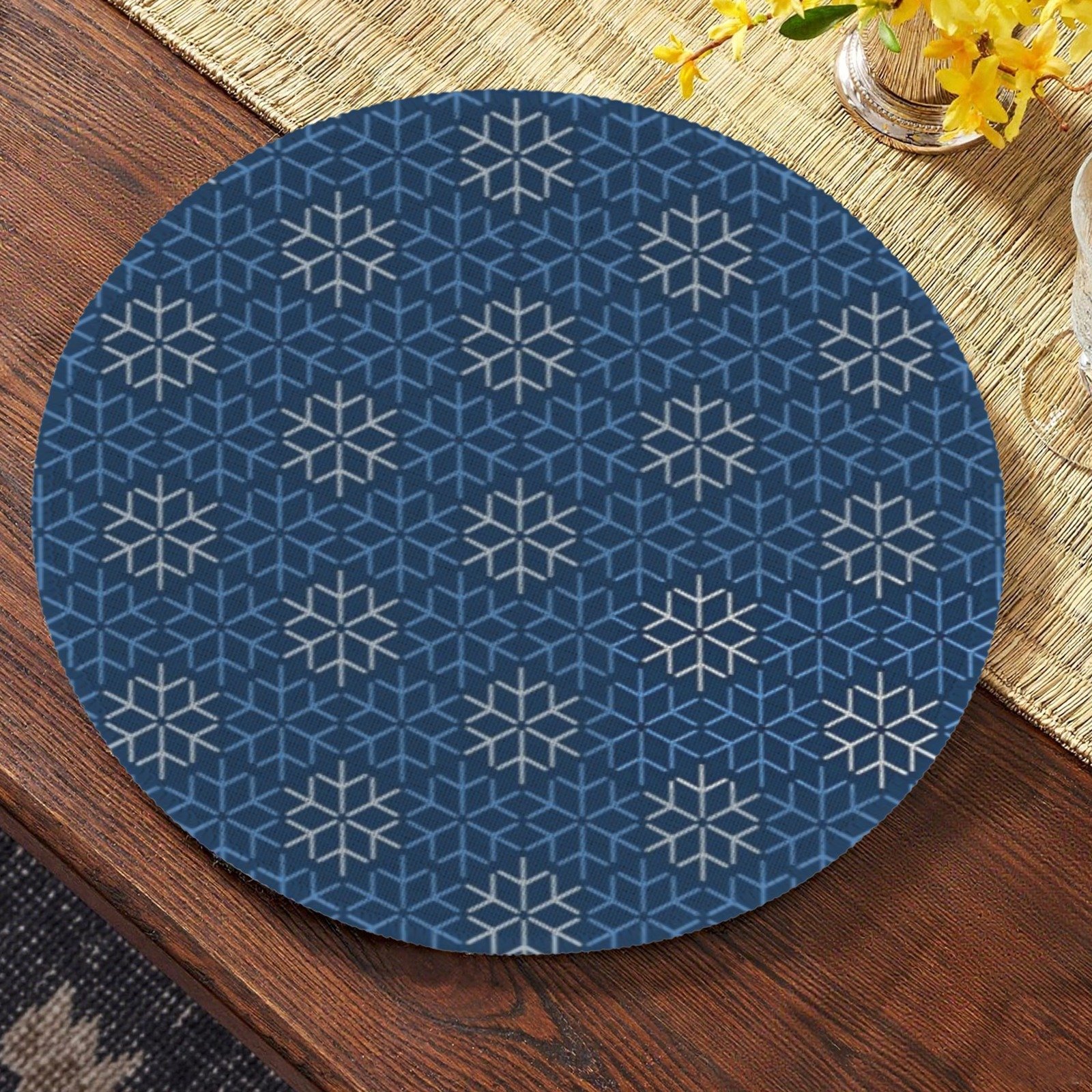 Christmas Placemats | Snow Grid | Holiday Dinner Table Decor | 4 Pack Christmas Placemats christmas dining decor 9 Christmas Placemats | Snow Grid | Holiday Dinner Table Decor | 4 Pack Christmas Placemats christmas dining decor 9
