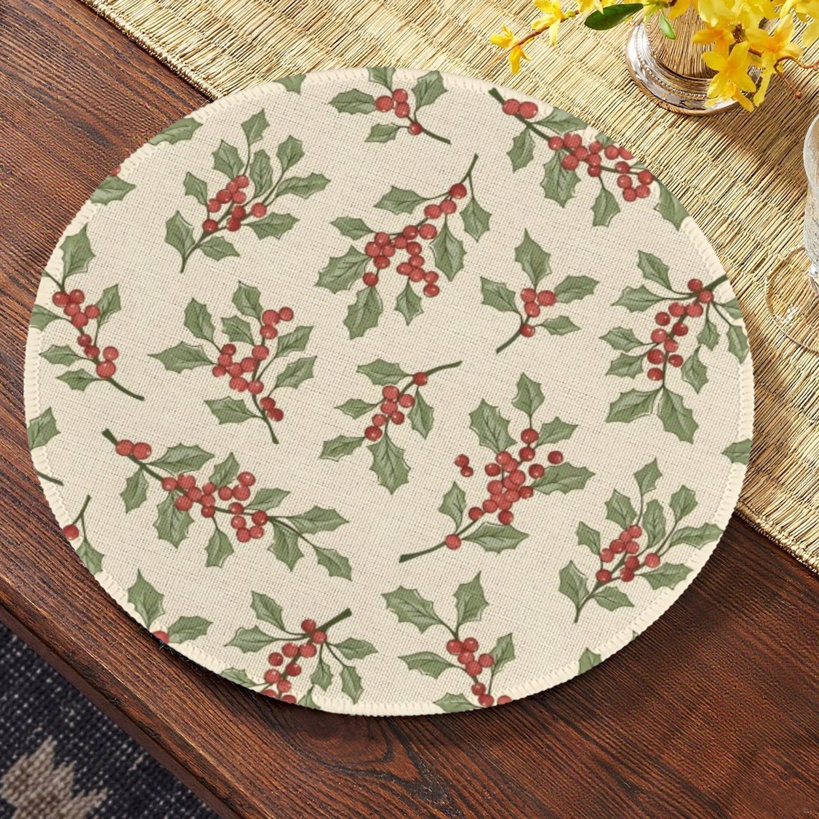 Christmas Placemats | Painted | Holiday Dinner Table Decor | 4 Pack Christmas Placemats christmas dining decor 3 Christmas Placemats | Painted | Holiday Dinner Table Decor | 4 Pack Christmas Placemats christmas dining decor 3
