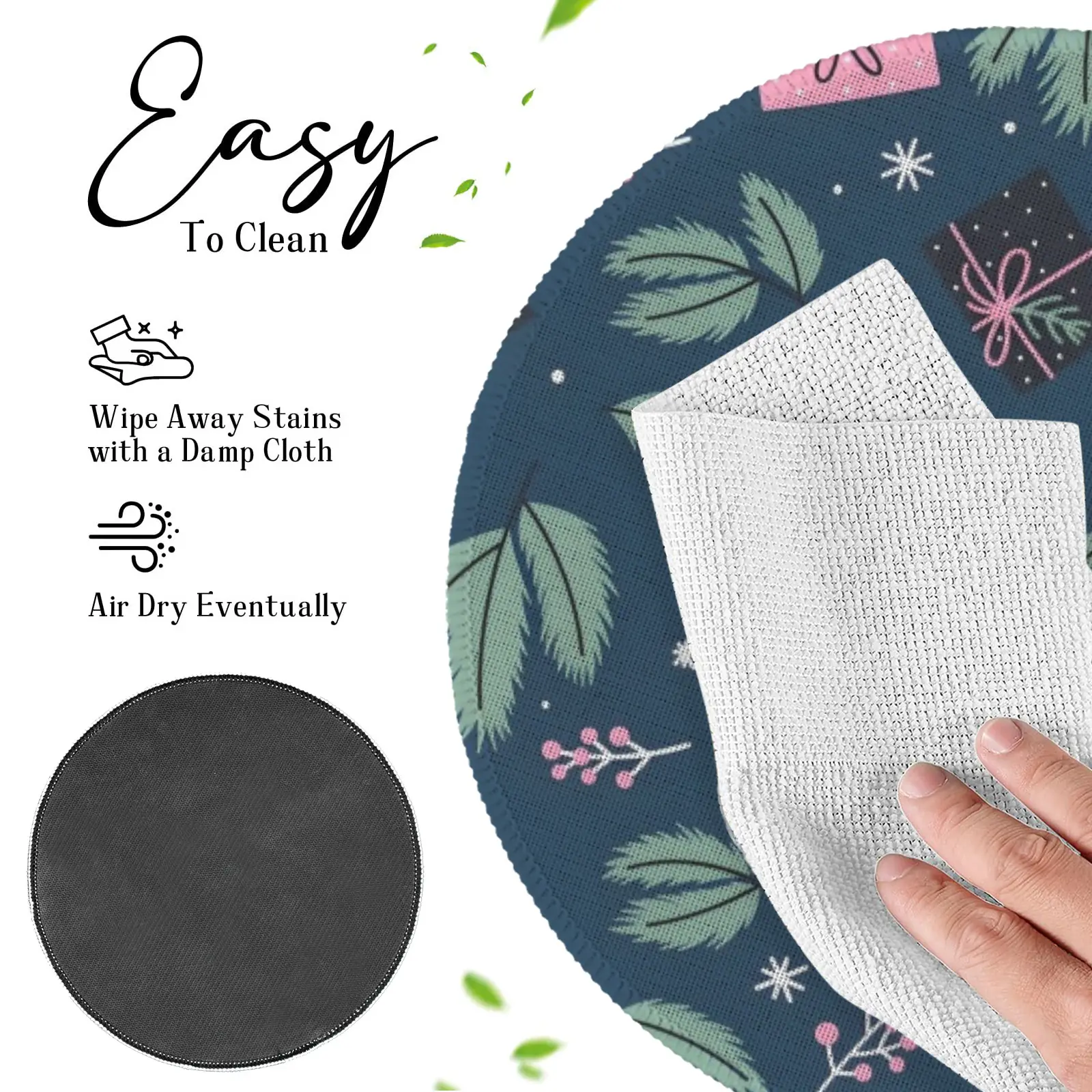 Christmas Placemats | Miami | Holiday Dinner Table Decor | 4 Pack Christmas Placemats christmas dining decor 2