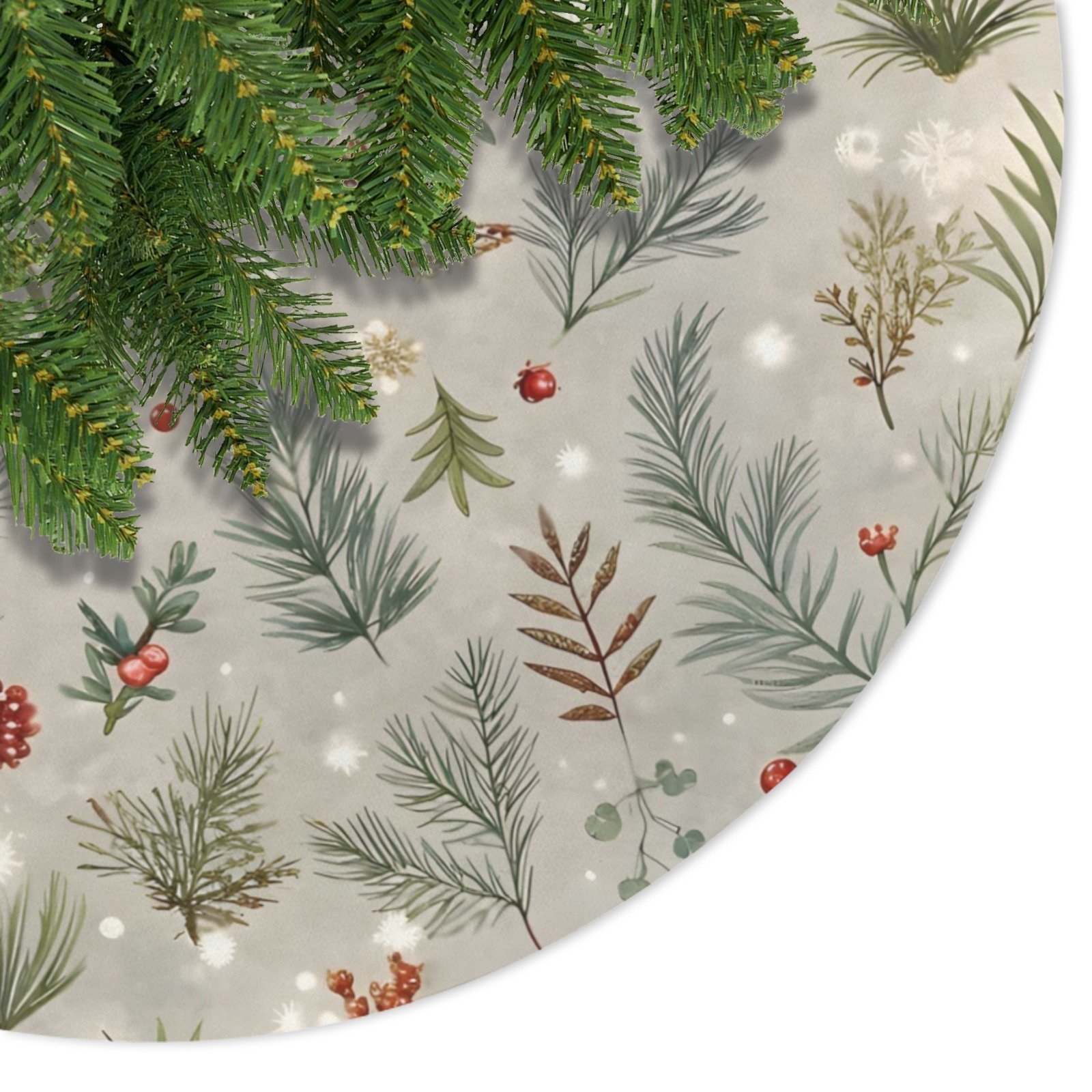Holiday Christmas Tree Skirt | Pinecone Firs | Traditional Rustic Round 48×48 Inch Home Decor Christmas Tree Skirts christmas tree decor 8 Holiday Christmas Tree Skirt | Pinecone Firs | Traditional Rustic Round 48×48 Inch Home Decor Christmas Tree Skirts christmas tree decor 8