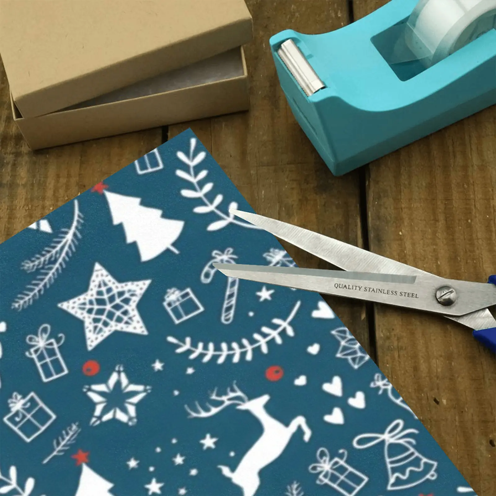 Christmas Wrapping Paper | Premium Holiday Gift Wrap | Red Deer 58″ x 23″ (1–5 Rolls) Wrapping Paper Christmas Gift Wrap 3
