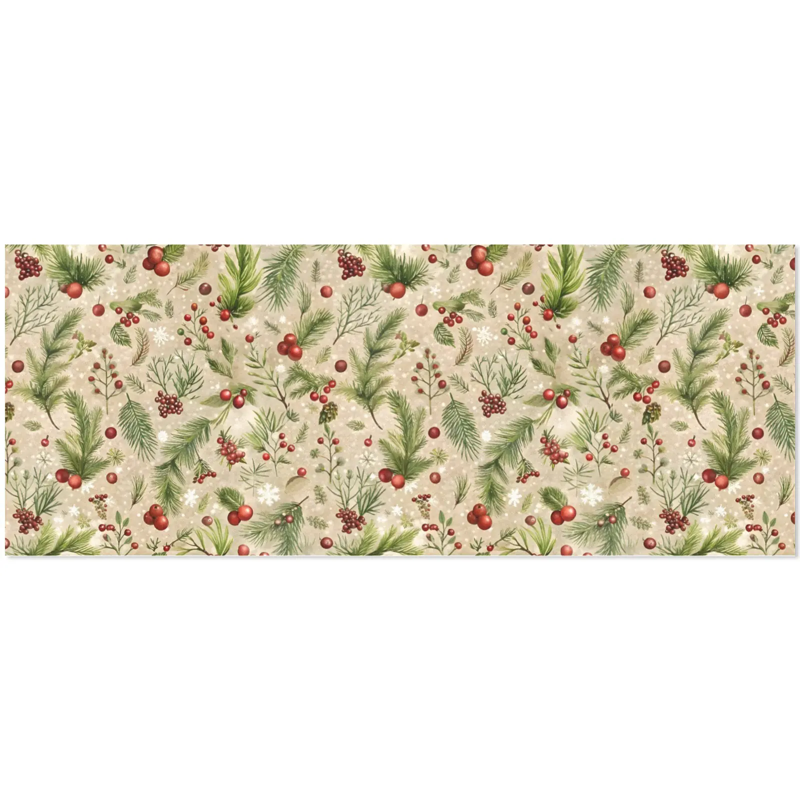 Christmas Wrapping Paper | Premium Holiday Gift Wrap | Cranberry 58″ x 23″ (1–5 Rolls) Wrapping Paper Christmas Gift Wrap 4