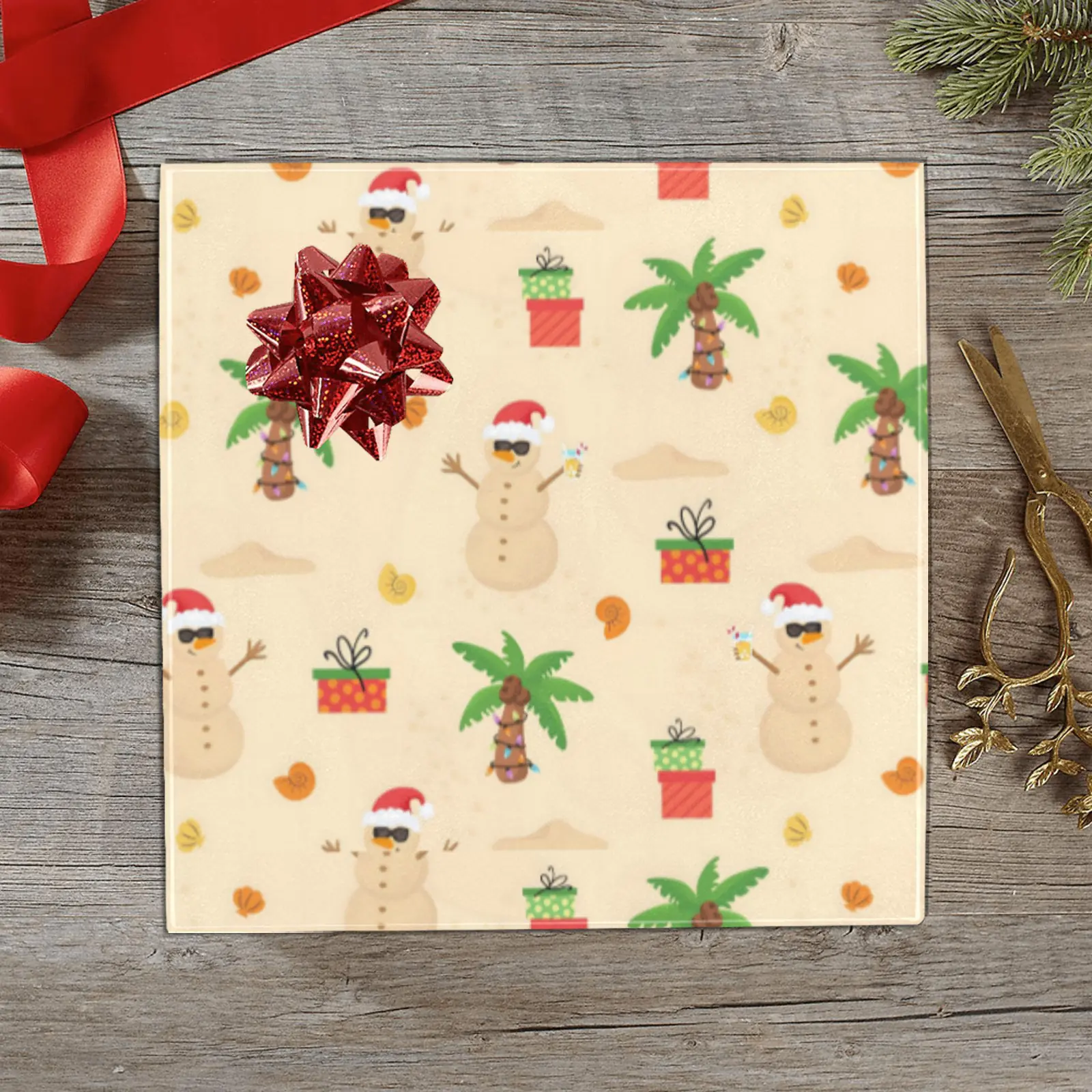 Christmas Wrapping Paper | Premium Holiday Gift Wrap | Miami 58″ x 23″ (1–5 Rolls) Wrapping Paper Christmas Gift Wrap
