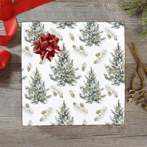 Christmas Wrapping Paper | Premium Holiday Gift Wrap | Gold Pine 58″ x 23″ (1–5 Rolls) Wrapping Paper Christmas Gift Wrap