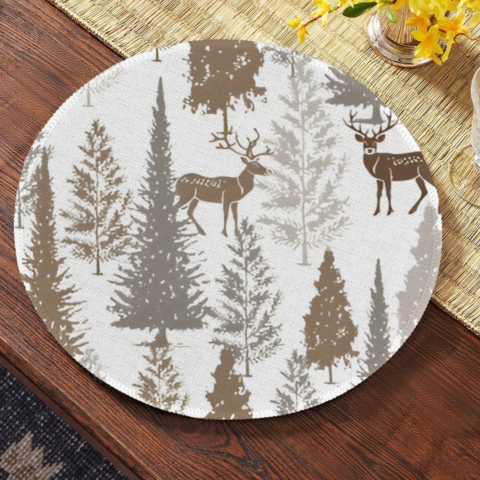Christmas Placemats | Buck | Holiday Dinner Table Decor | 4 Pack Christmas Placemats christmas dining decor 3 Christmas Placemats | Buck | Holiday Dinner Table Decor | 4 Pack Christmas Placemats christmas dining decor 3