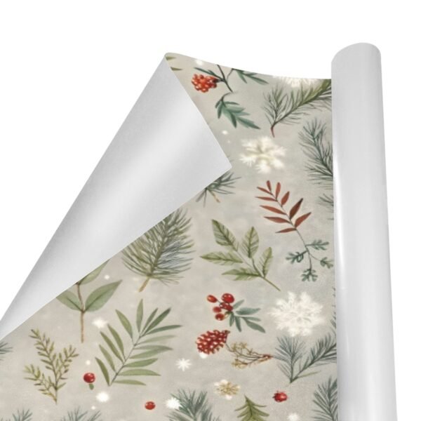 Christmas Wrapping Paper | Premium Holiday Gift Wrap | Frosty Berries 58″ x 23″ (1–5 Rolls) Wrapping Paper Christmas Gift Wrap 2