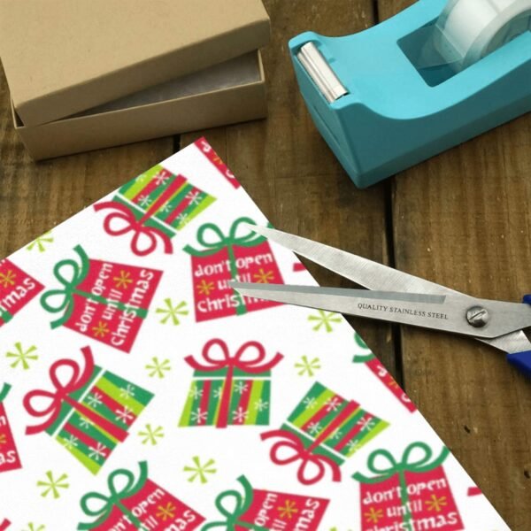 Christmas Wrapping Paper | Premium Holiday Gift Wrap | Until Xmas 58″ x 23″ (1–5 Rolls) Wrapping Paper Christmas Gift Wrap 3