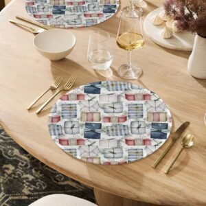 Christmas Placemats | Gifts | Holiday Dinner Table Decor | 4 Pack Christmas Placemats christmas dining decor