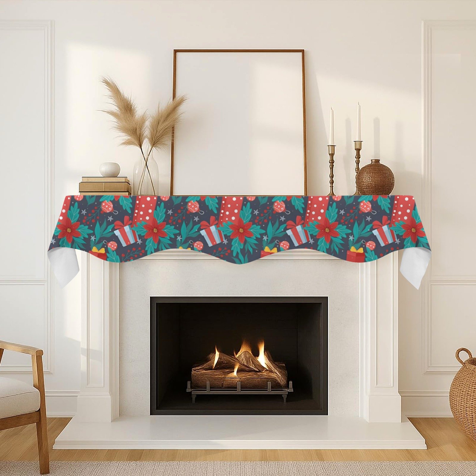 Christmas Holiday Fireplace Mantel Scarf | Floral Gifts | Mantle Runner Christmas Fireplace Mantel Scarf Christmas Fireplace Decoration 4 Christmas Holiday Fireplace Mantel Scarf | Floral Gifts | Mantle Runner Christmas Fireplace Mantel Scarf Christmas Fireplace Decoration 4