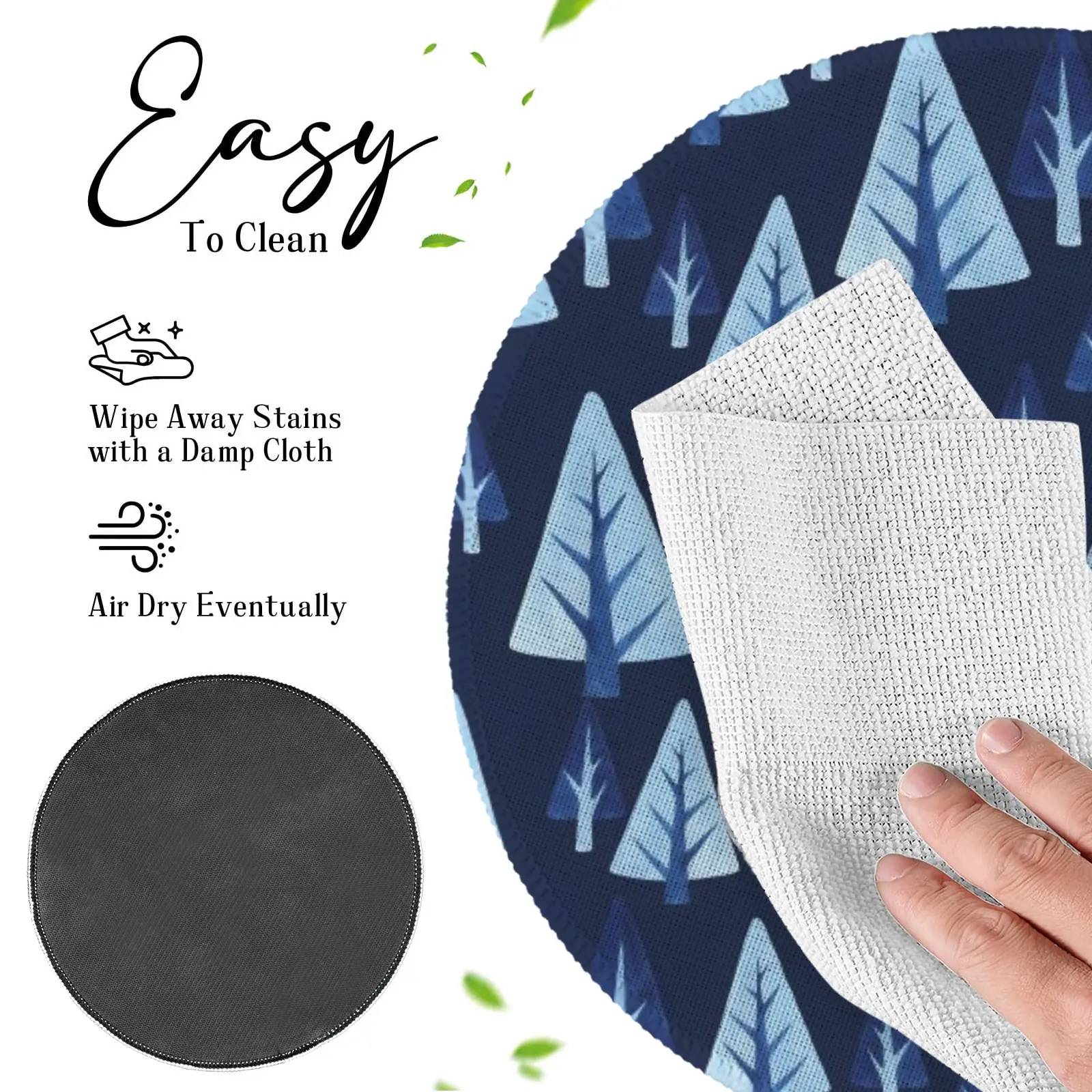 Christmas Placemats | Ice Forest | Holiday Dinner Table Decor | 4 Pack Christmas Placemats christmas dining decor 2