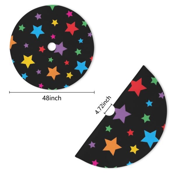 Holiday Christmas Tree Skirt | AllStars | Traditional Rustic Round 48×48 Inch Home Decor Christmas Tree Skirts christmas tree decor 5