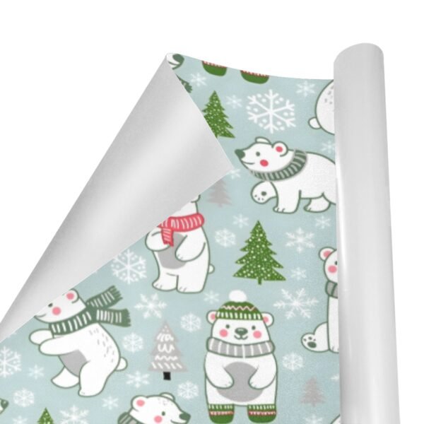 Christmas Wrapping Paper | Premium Holiday Gift Wrap | Polar Friends 58″ x 23″ (1–5 Rolls) Wrapping Paper Christmas Gift Wrap 2