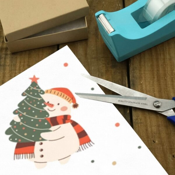 Christmas Wrapping Paper | Premium Holiday Gift Wrap | Frosty Scarf 58″ x 23″ (1–5 Rolls) Wrapping Paper Christmas Gift Wrap 4