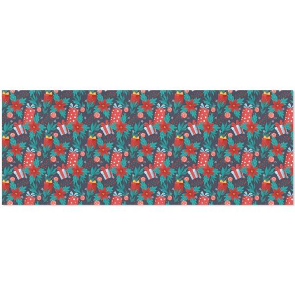 Christmas Wrapping Paper | Premium Holiday Gift Wrap | Poinsettia 58″ x 23″ (1–5 Rolls) Wrapping Paper Christmas Gift Wrap 4