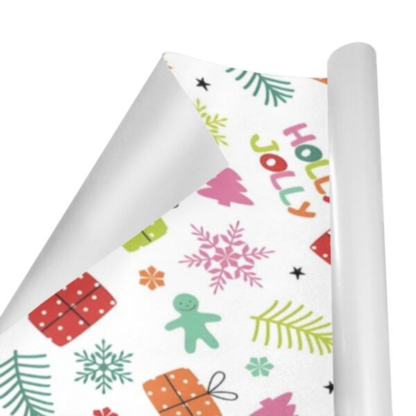 Christmas Wrapping Paper | Premium Holiday Gift Wrap | Holly Jolly 58″ x 23″ (1–5 Rolls) Wrapping Paper Christmas Gift Wrap 2