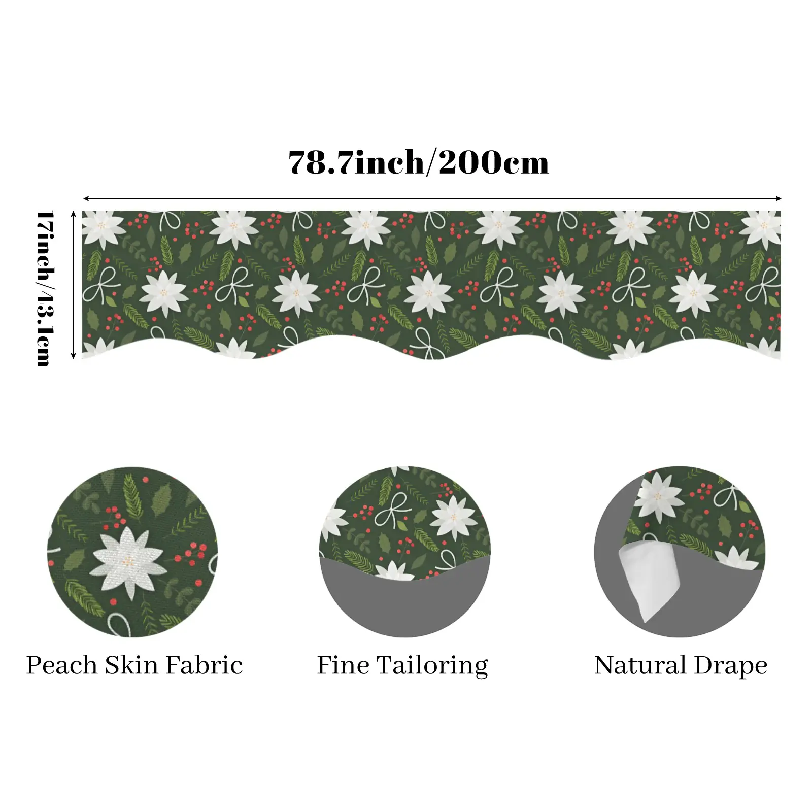 Christmas Holiday Fireplace Mantel Scarf | Crocus | Mantle Runner Christmas Fireplace Mantel Scarf Christmas Fireplace Decoration 2