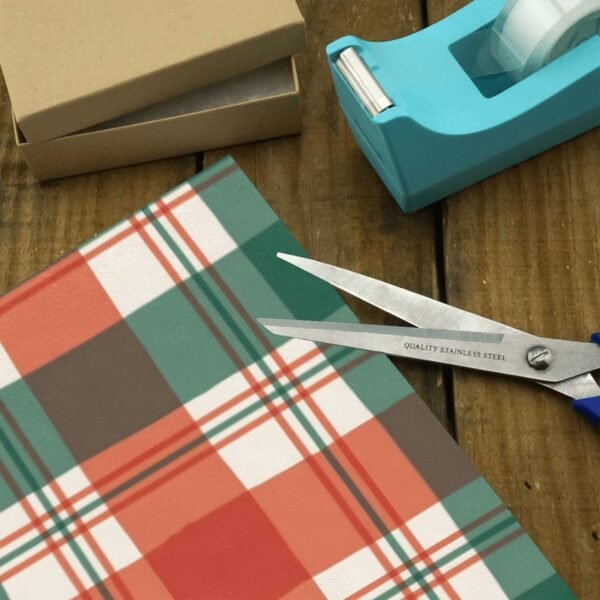 Christmas Wrapping Paper | Premium Holiday Gift Wrap | Santa Plaid 58″ x 23″ (1–5 Rolls) Wrapping Paper Christmas Gift Wrap 3