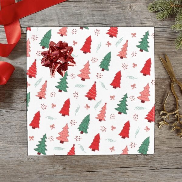 Christmas Wrapping Paper | Premium Holiday Gift Wrap | Trees Bows 58″ x 23″ (1–5 Rolls) Wrapping Paper Christmas Gift Wrap