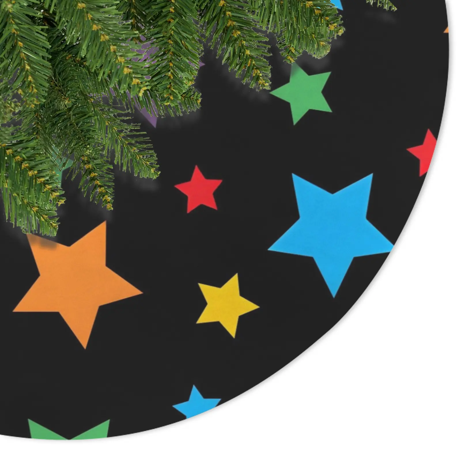 Holiday Christmas Tree Skirt | AllStars | Traditional Rustic Round 48×48 Inch Home Decor Christmas Tree Skirts christmas tree decor 3