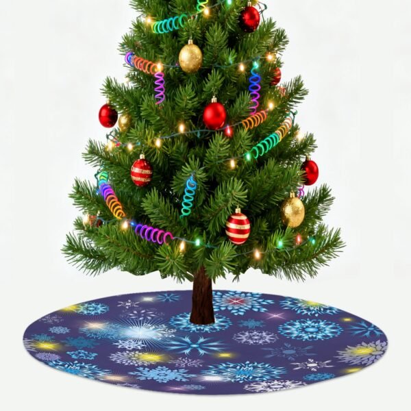 Holiday Christmas Tree Skirt | Galactic | Traditional Rustic Round 48×48 Inch Home Decor Christmas Tree Skirts christmas tree decor 2
