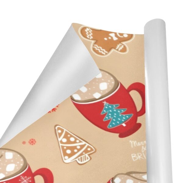 Christmas Wrapping Paper | Premium Holiday Gift Wrap | Mocha 58″ x 23″ (1–5 Rolls) Wrapping Paper Christmas Gift Wrap 2