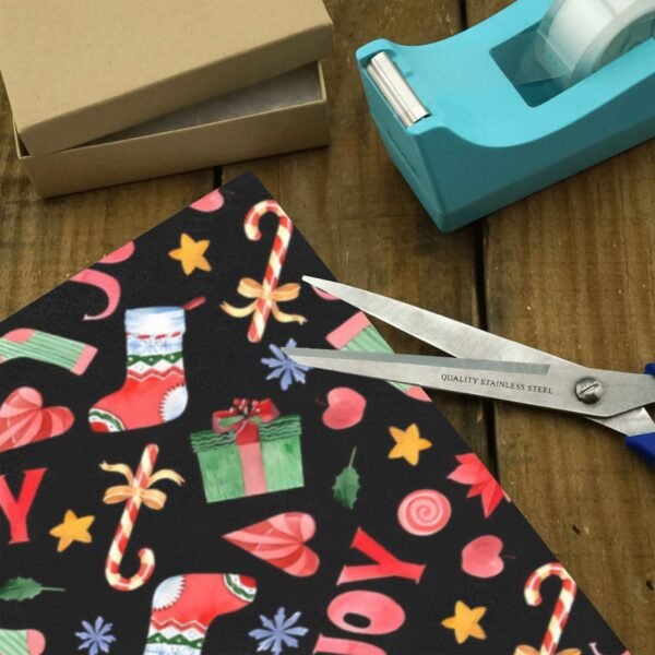 Christmas Wrapping Paper | Premium Holiday Gift Wrap | Cane Joy 58″ x 23″ (1–5 Rolls) Wrapping Paper Christmas Gift Wrap 3
