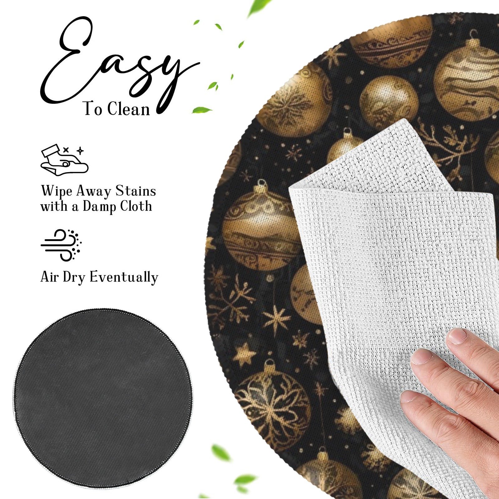 Christmas Placemats | Gold Ornaments | Holiday Dinner Table Decor | 4 Pack Christmas Placemats christmas dining decor 2 Christmas Placemats | Gold Ornaments | Holiday Dinner Table Decor | 4 Pack Christmas Placemats christmas dining decor 2