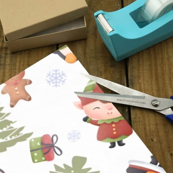 Christmas Wrapping Paper | Premium Holiday Gift Wrap | Team Santa 58″ x 23″ (1–5 Rolls) Wrapping Paper Christmas Gift Wrap 3