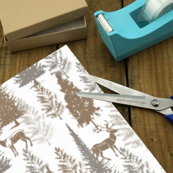 Christmas Wrapping Paper | Premium Holiday Gift Wrap | Winter Bucks 58″ x 23″ (1–5 Rolls) Wrapping Paper Christmas Gift Wrap 3