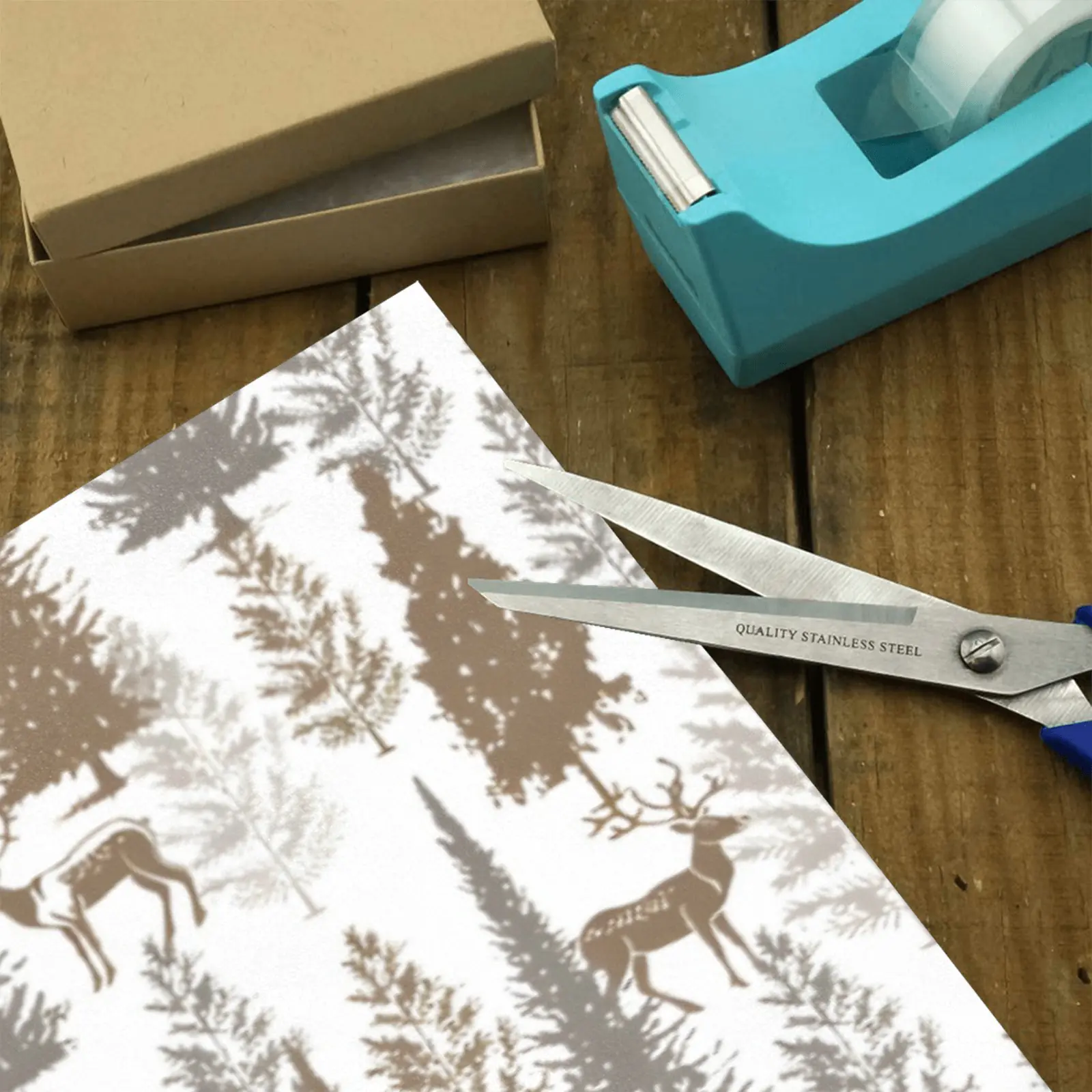 Christmas Wrapping Paper | Premium Holiday Gift Wrap | Winter Bucks 58″ x 23″ (1–5 Rolls) Wrapping Paper Christmas Gift Wrap 3