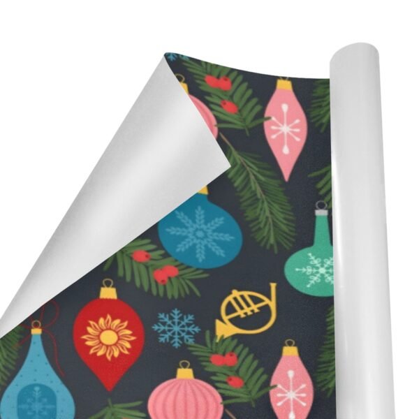 Christmas Wrapping Paper | Premium Holiday Gift Wrap | French Horn 58″ x 23″ (1–5 Rolls) Wrapping Paper Christmas Gift Wrap 2