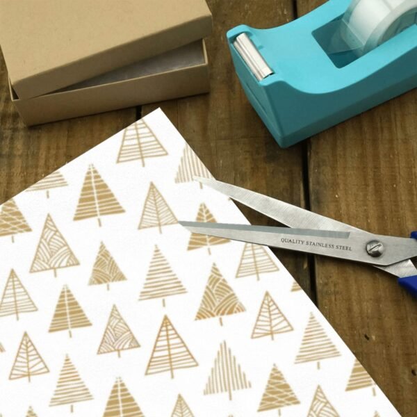 Christmas Wrapping Paper | Premium Holiday Gift Wrap | Gold Forest 58″ x 23″ (1–5 Rolls) Wrapping Paper Christmas Gift Wrap 3