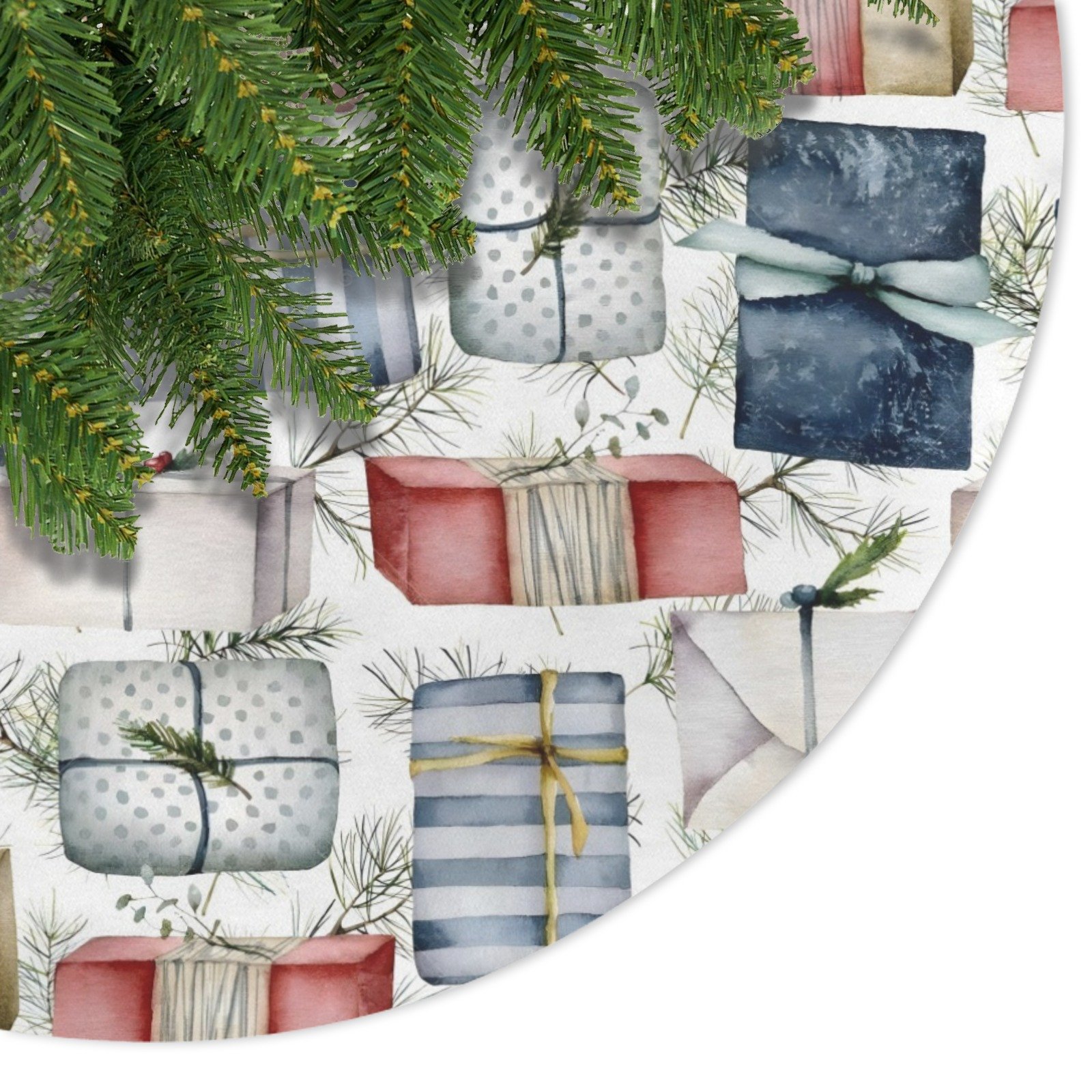 Holiday Christmas Tree Skirt | Gifts | Traditional Rustic Round 48×48 Inch Home Decor Christmas Tree Skirts christmas tree decor 4 Holiday Christmas Tree Skirt | Gifts | Traditional Rustic Round 48×48 Inch Home Decor Christmas Tree Skirts christmas tree decor 4