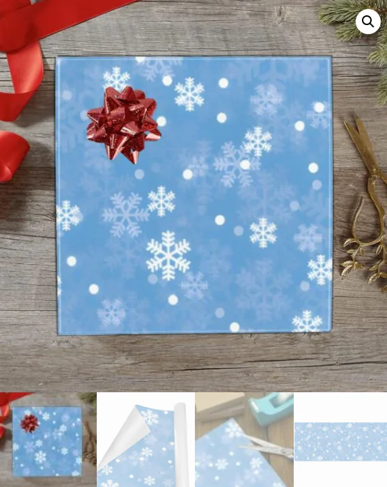 Christmas Wrapping Paper | Premium Holiday Gift Wrap | Powder 58″ x 23″ (1–5 Rolls) Wrapping Paper Christmas Gift Wrap 5