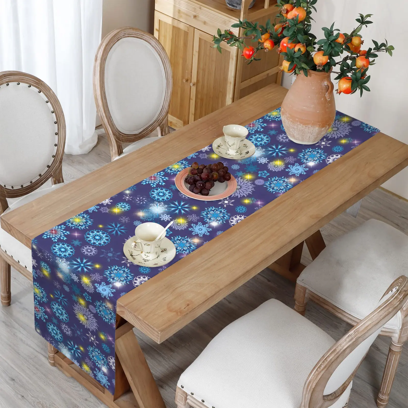 Christmas Table Runner | Galactic | Holiday Dinner Table Decor Christmas Table Runners Christmas dinner table runner 5