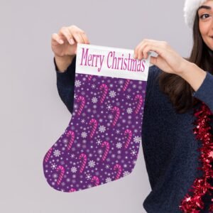 Christmas Stockings | Holiday Stocking Sock | Purple Canes Christmas Stockings christmas sock