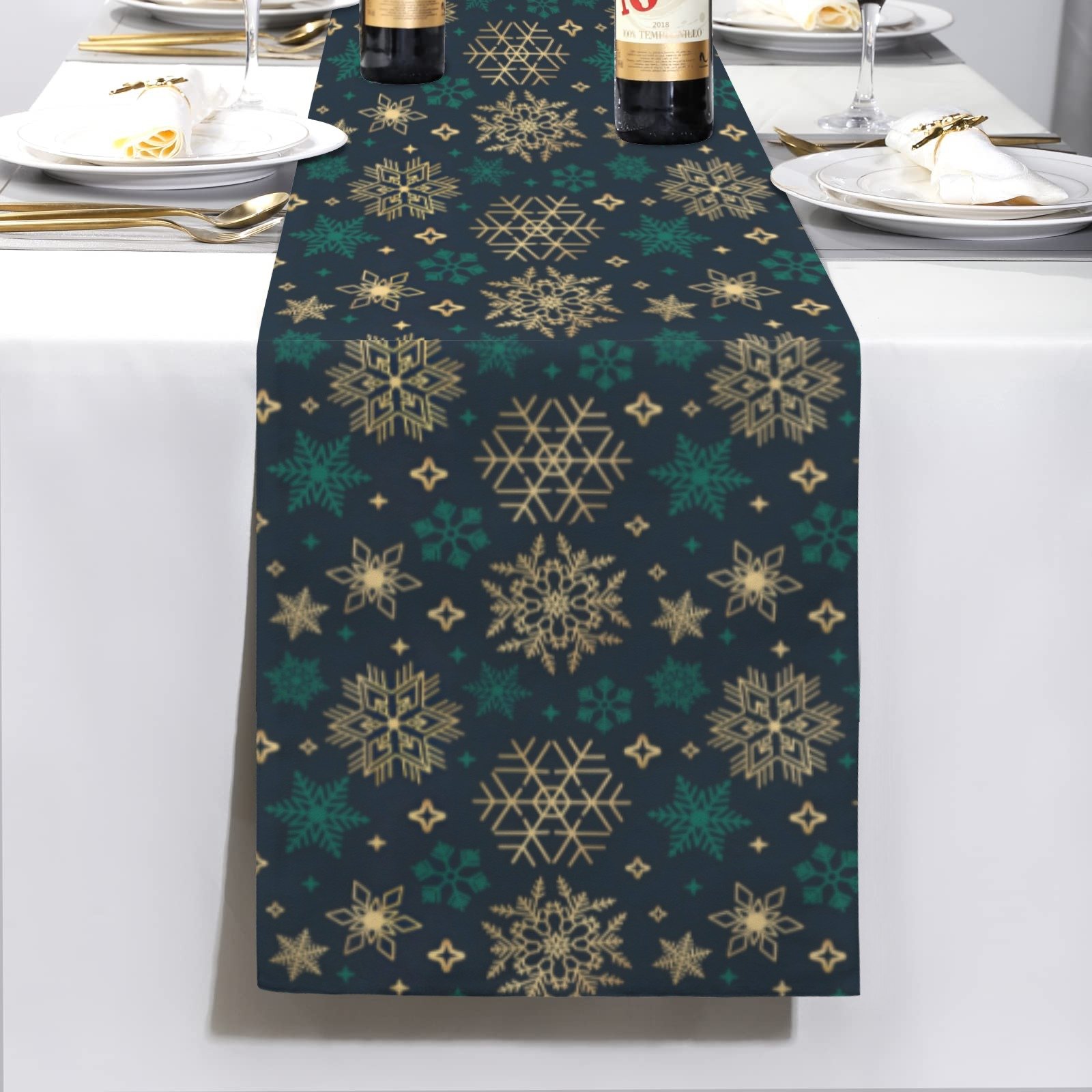 Christmas Table Runner | Daisy | Holiday Dinner Table Decor Christmas Table Runners Christmas dinner table runner 6