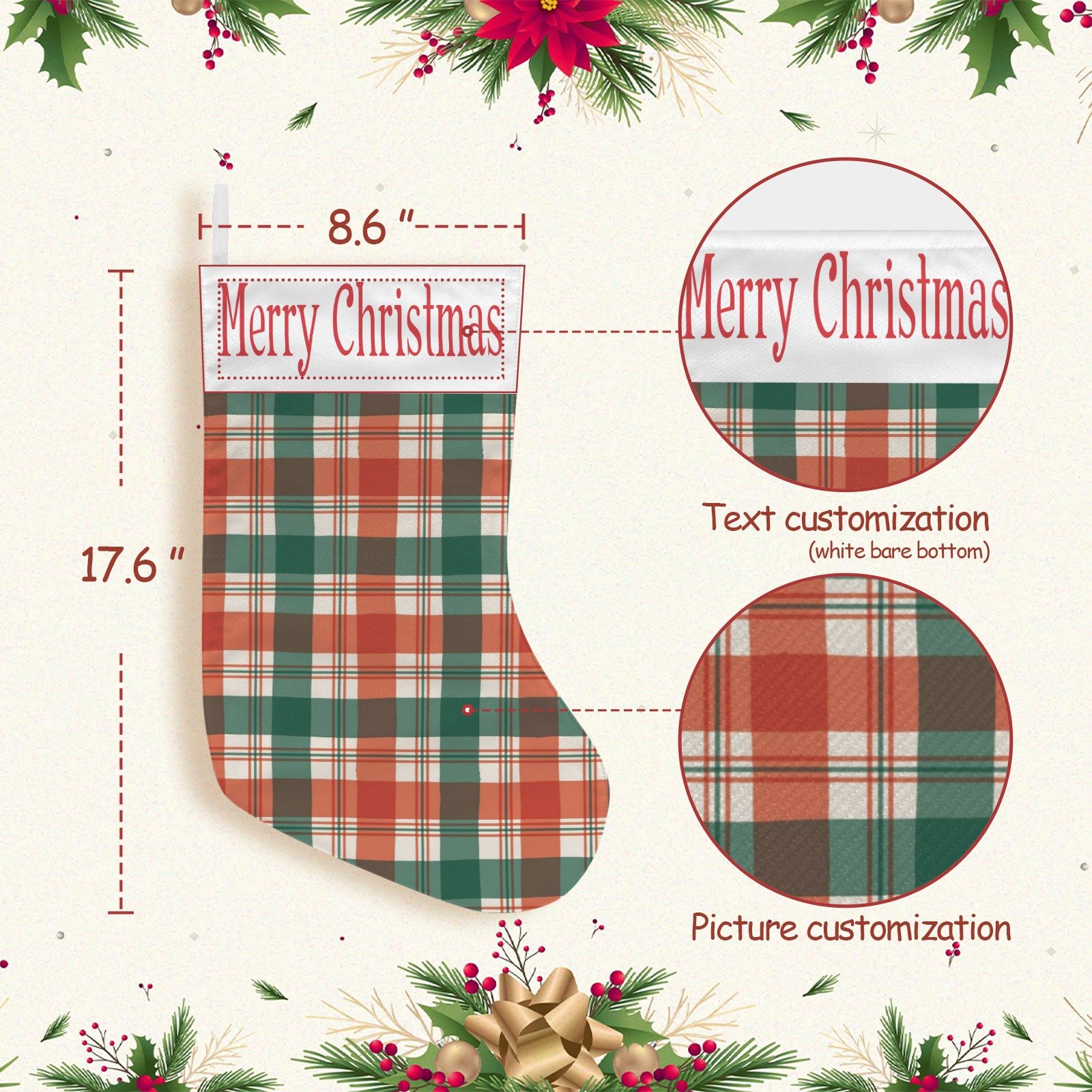 Christmas Stockings | Holiday Stocking Sock | Old Plaid Christmas Stockings christmas sock 6 Christmas Stockings | Holiday Stocking Sock | Old Plaid Christmas Stockings christmas sock 6