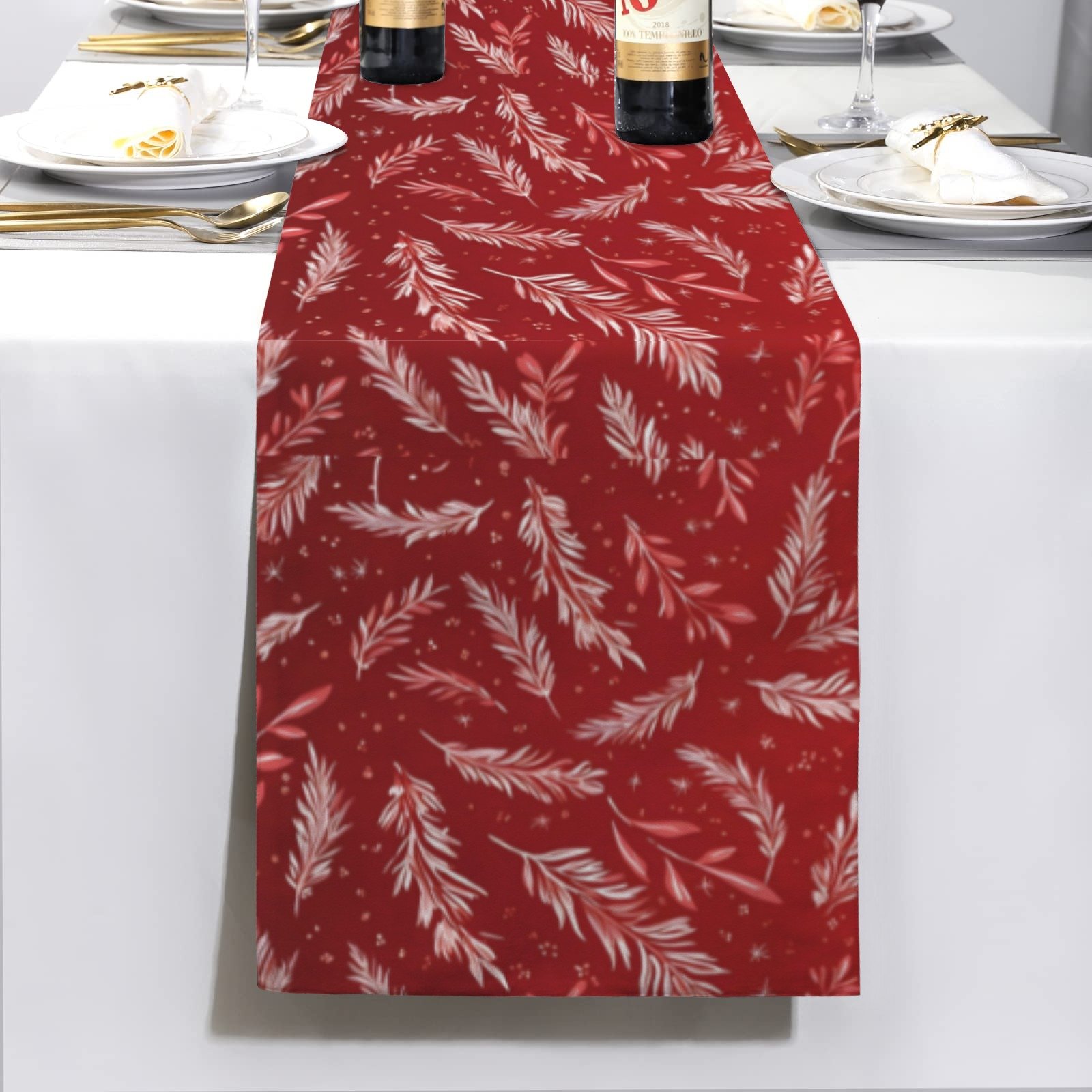 Christmas Table Runner | Argyle | Holiday Dinner Table Decor Christmas Table Runners Christmas dinner table runner 11