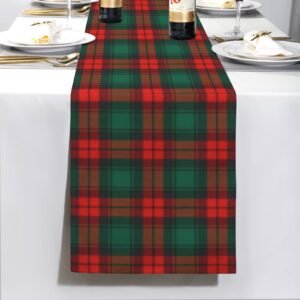 Christmas Table Runner | GR Plaid | Holiday Dinner Table Decor Christmas Table Runners Christmas dinner table runner