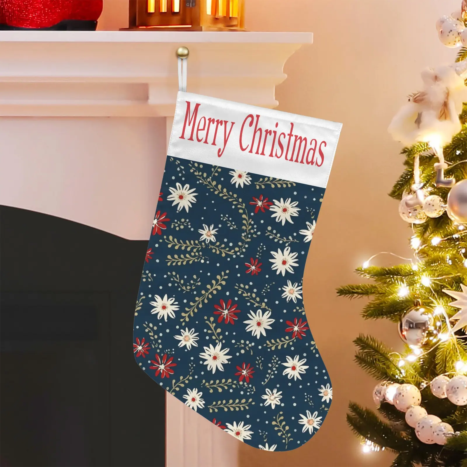 Christmas Stockings | Holiday Stocking Sock | Daisy Christmas Stockings christmas sock 4