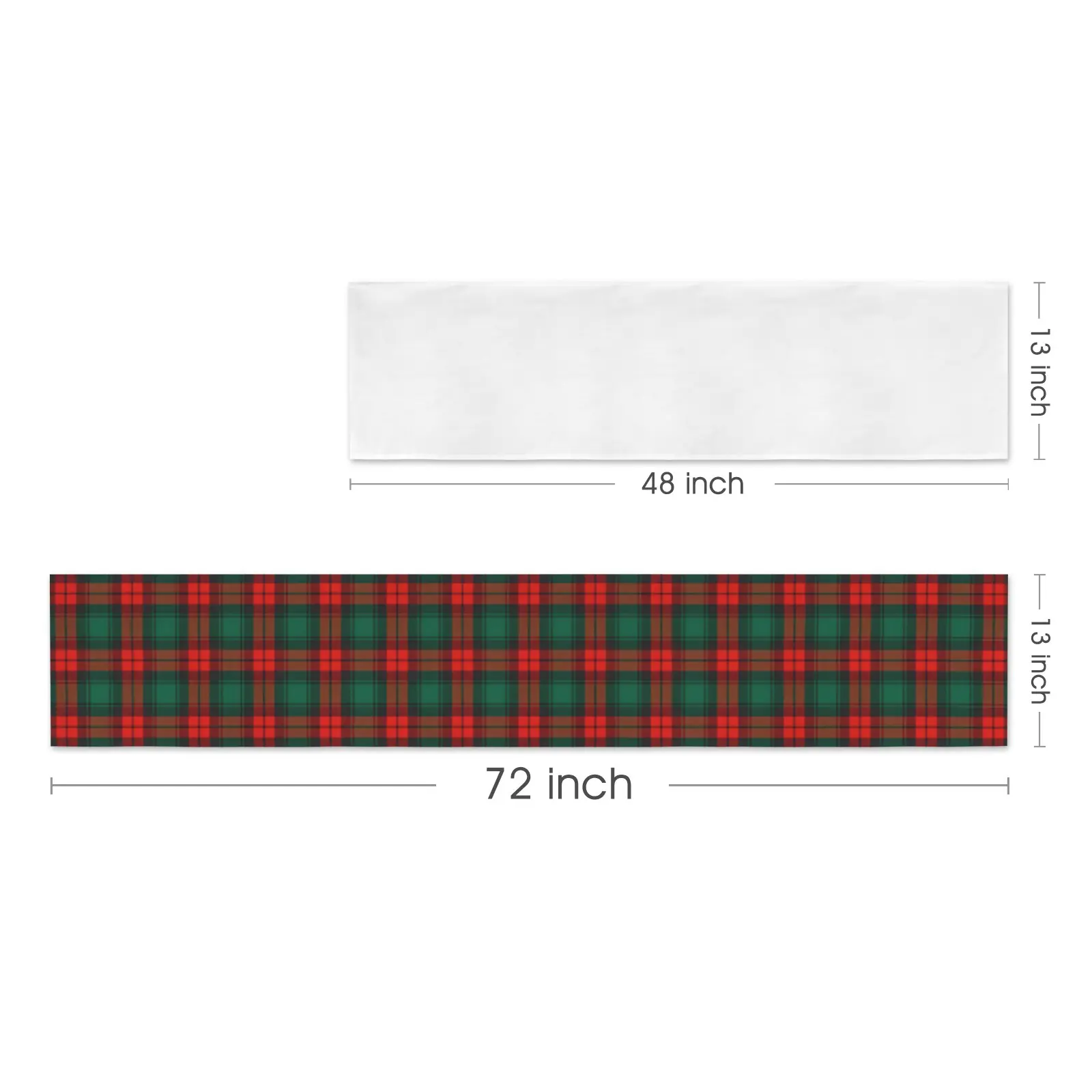 Christmas Table Runner | GR Plaid | Holiday Dinner Table Decor Christmas Table Runners Christmas dinner table runner 2