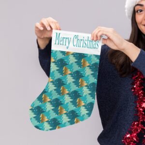 Christmas Stockings | Holiday Stocking Sock | Teal Trees Christmas Stockings christmas sock