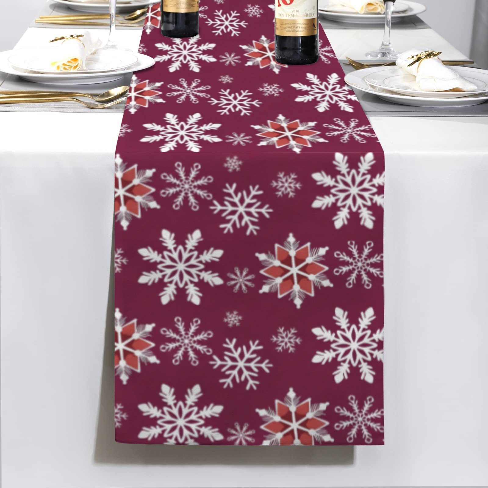 Christmas Table Runner | Ho Ho Ho | Holiday Dinner Table Decor Christmas Table Runners Christmas dinner table runner 2
