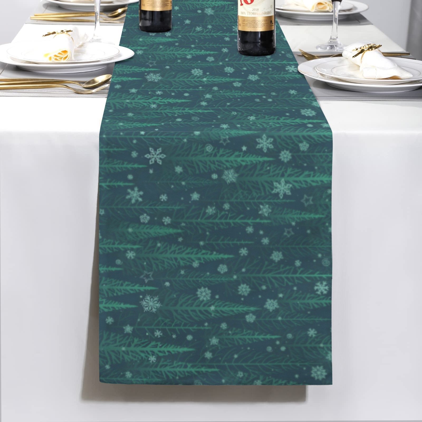 Christmas Table Runner | Ho Ho Ho | Holiday Dinner Table Decor Christmas Table Runners Christmas dinner table runner 5