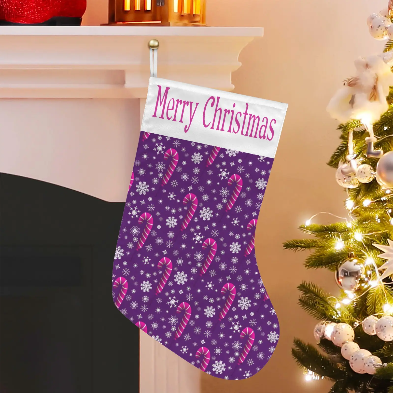 Christmas Stockings | Holiday Stocking Sock | Purple Canes Christmas Stockings christmas sock 4