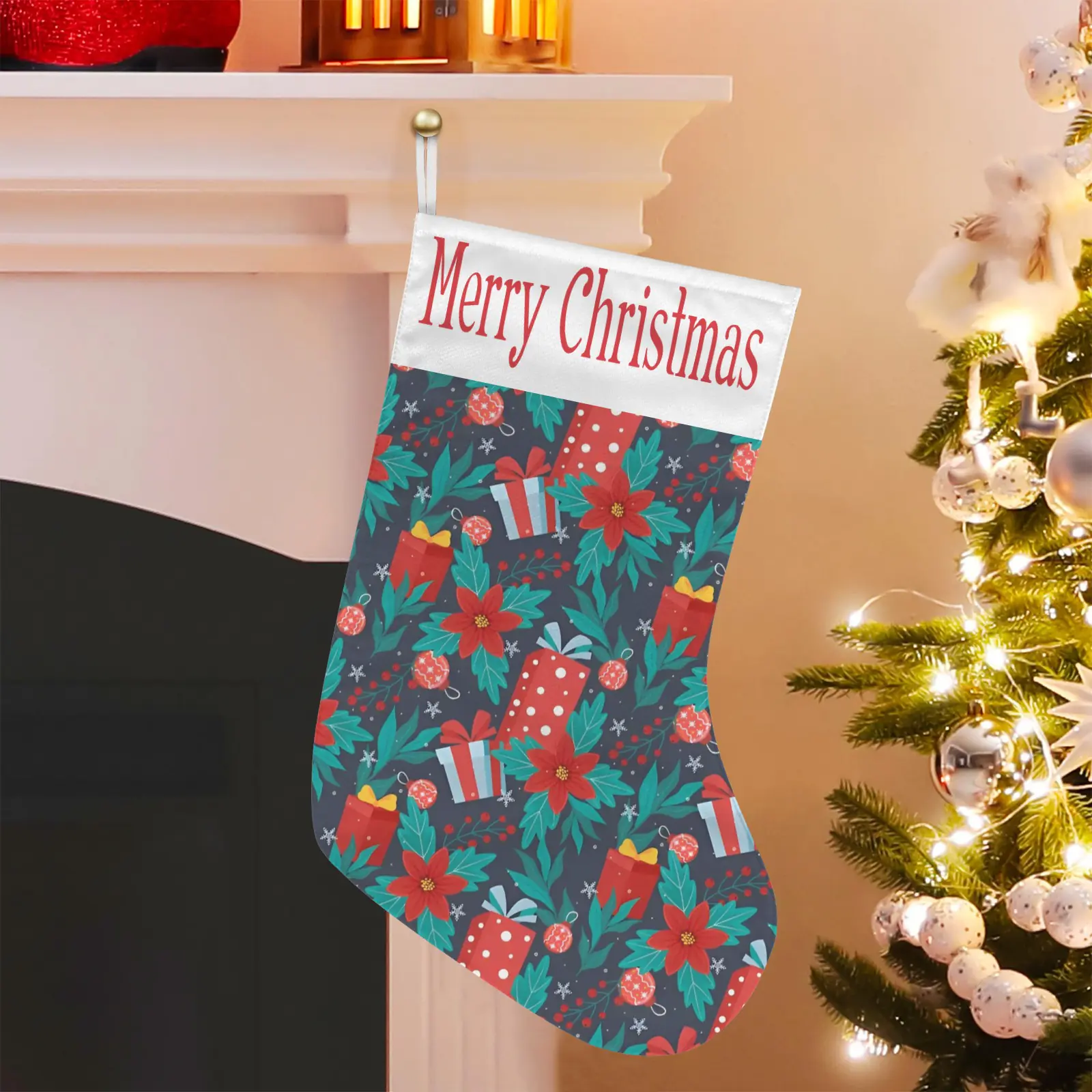 Christmas Stockings | Holiday Stocking Sock | Floral Gifts Christmas Stockings christmas sock