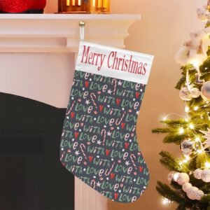 Christmas Stockings | Holiday Stocking Sock | With Love Christmas Stockings christmas sock