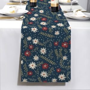 Christmas Table Runner | Daisy | Holiday Dinner Table Decor Christmas Table Runners Christmas dinner table runner Christmas Table Runner | Daisy | Holiday Dinner Table Decor Christmas Table Runners Christmas dinner table runner