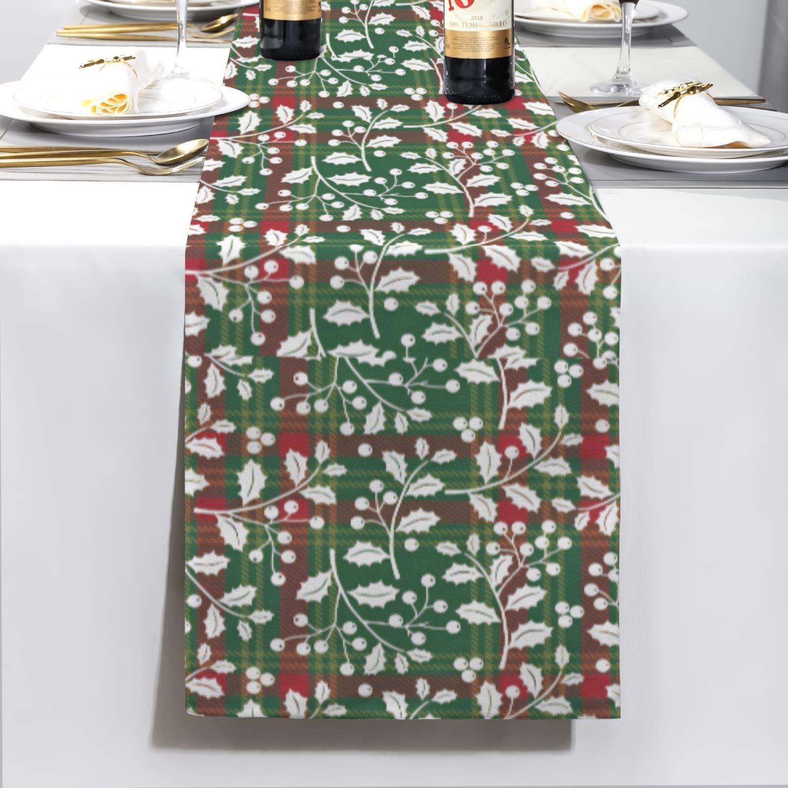 Christmas Table Runner | Daisy | Holiday Dinner Table Decor Christmas Table Runners Christmas dinner table runner 10